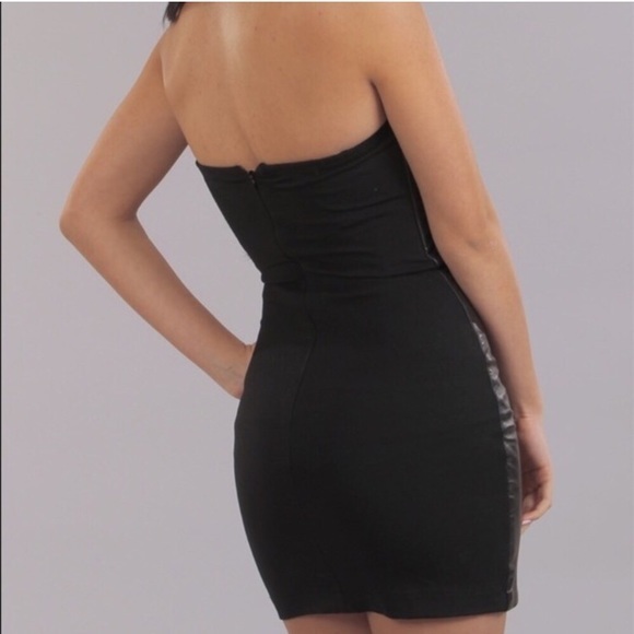 NWT Tart leather ponte strapless dress size M - Picture 2 of 7